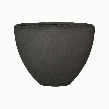 Кашпо Baq Polystone Plain Oval Smoke, Розмір L