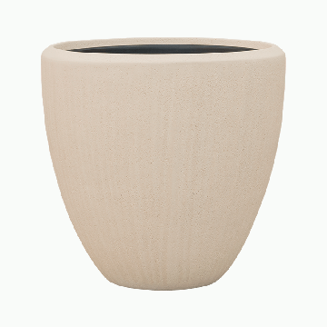Кашпо Baq Polystone Plain Couple Natural (з вкладишем), L