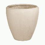 Planter Baq Polystone Plain Couple Natural, XL