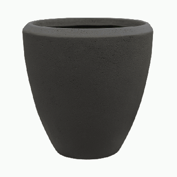 Planter Baq Polystone Plain Couple Smoke, S