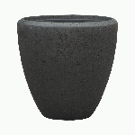 Кашпо Baq Polystone Plain Couple Smoke (с вкладышем), M