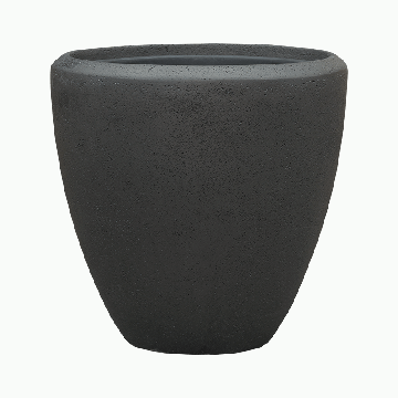 Planter Baq Polystone Plain Couple Smoke (with liner), M
