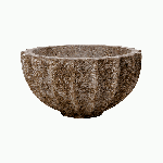 Кашпо Nieuwkoop Baq Polystone Rough Bowl Rock, Розмір M