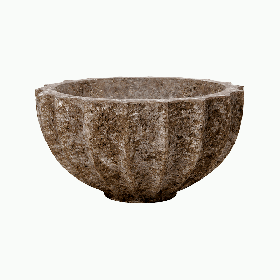 Кашпо Nieuwkoop Baq Polystone Rough Bowl Rock, Размер M