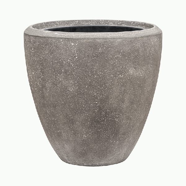 Кашпо Baq Polystone Plain Couple Grey (с вкладышем), M