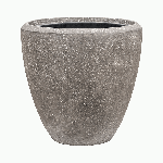 Кашпо Baq Polystone Plain Couple Grey (с вкладышем), M