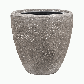 Кашпо Baq Polystone Plain Couple Grey (з вкладишем), M