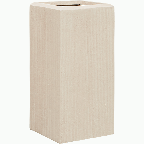 Кашпо Baq Polystone Plain Square natural, Размер М