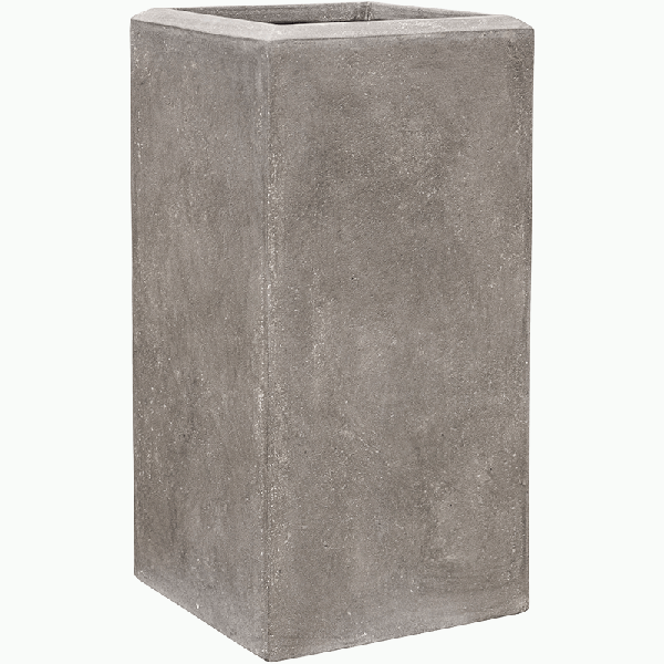Кашпо Baq Polystone Plain  Square Grey, Розмір М