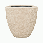 Кашпо Baq Polystone Rockwell Couple Natural (с вкладышем), S