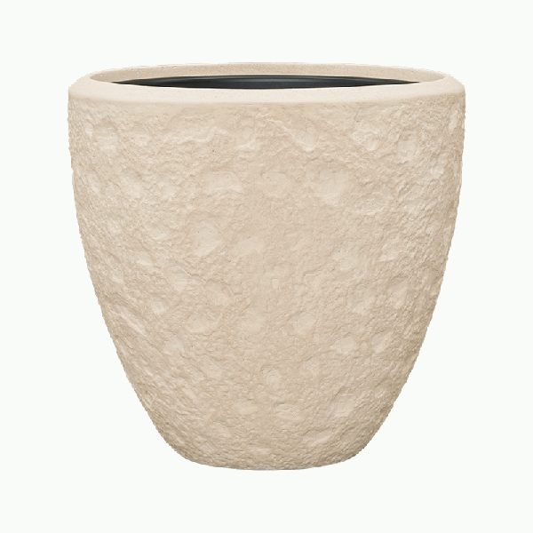Кашпо Baq Polystone Rockwell Couple Natural (с вкладышем), M