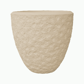 Planter Baq Polystone Rockwell Couple Natural, Size L