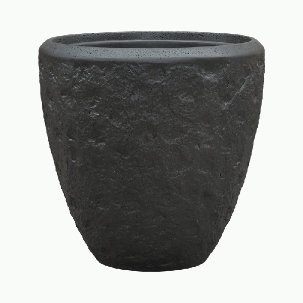 Кашпо Baq Polystone Rockwell Couple Smoke (с вкладышем), S