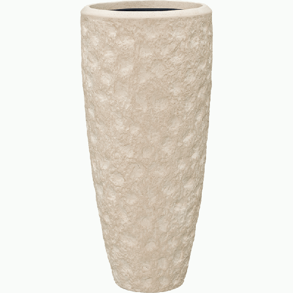 Planter Baq Polystone Rockwell Partner Natural (with liner), M