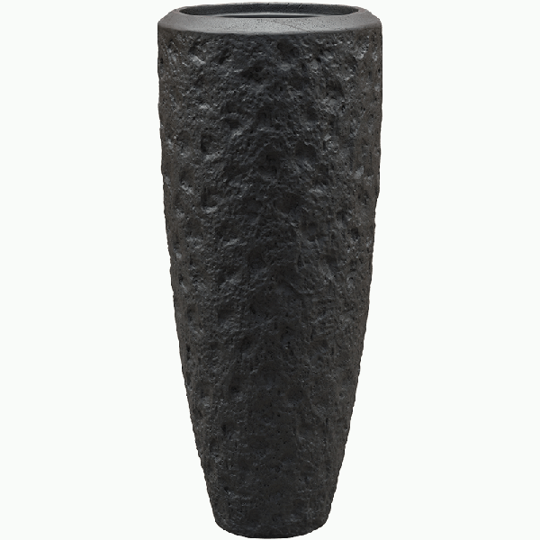 Planter Baq Polystone Rockwell Partner Smoke (with liner), L
