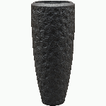 Planter Baq Polystone Rockwell Partner Smoke (with liner), L