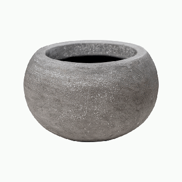 Planter Baq Polystone Plain Bowl Grey, S
