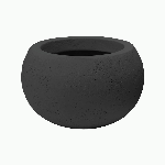Кашпо Baq Polystone Plain Bowl Smoke, Размер S