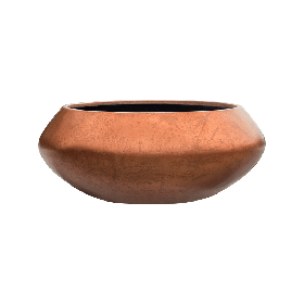 Кашпо Nieuwkoop Baq Metallic Bowl Ufo медное матовое, L
