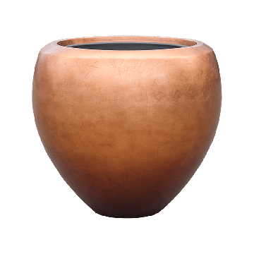 Кашпо Nieuwkoop Baq Metallic Couple мідне матове, L