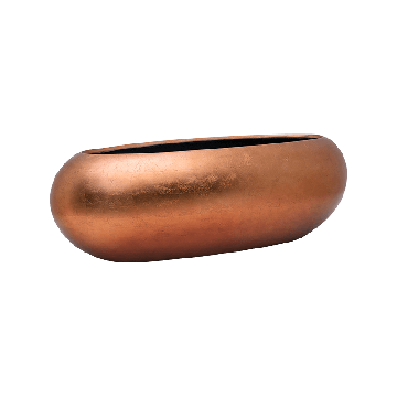 Кашпо Nieuwkoop Baq Metallic Boat мідне матове, XL