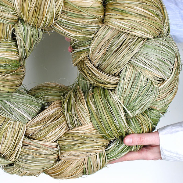 Woven interior wreath