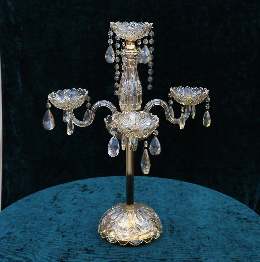 Crystal candelabra rental