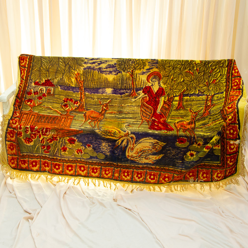 Authentic plush wall carpet
