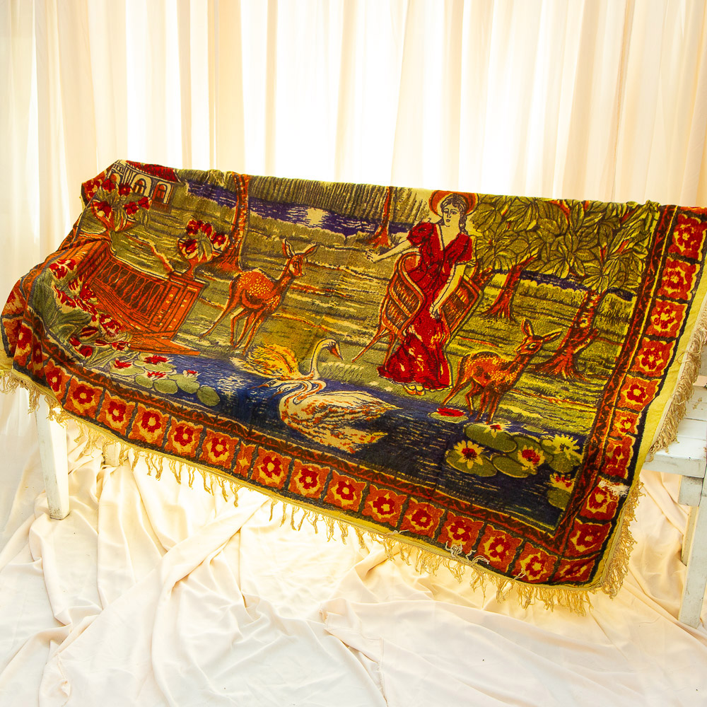 Authentic plush wall carpet