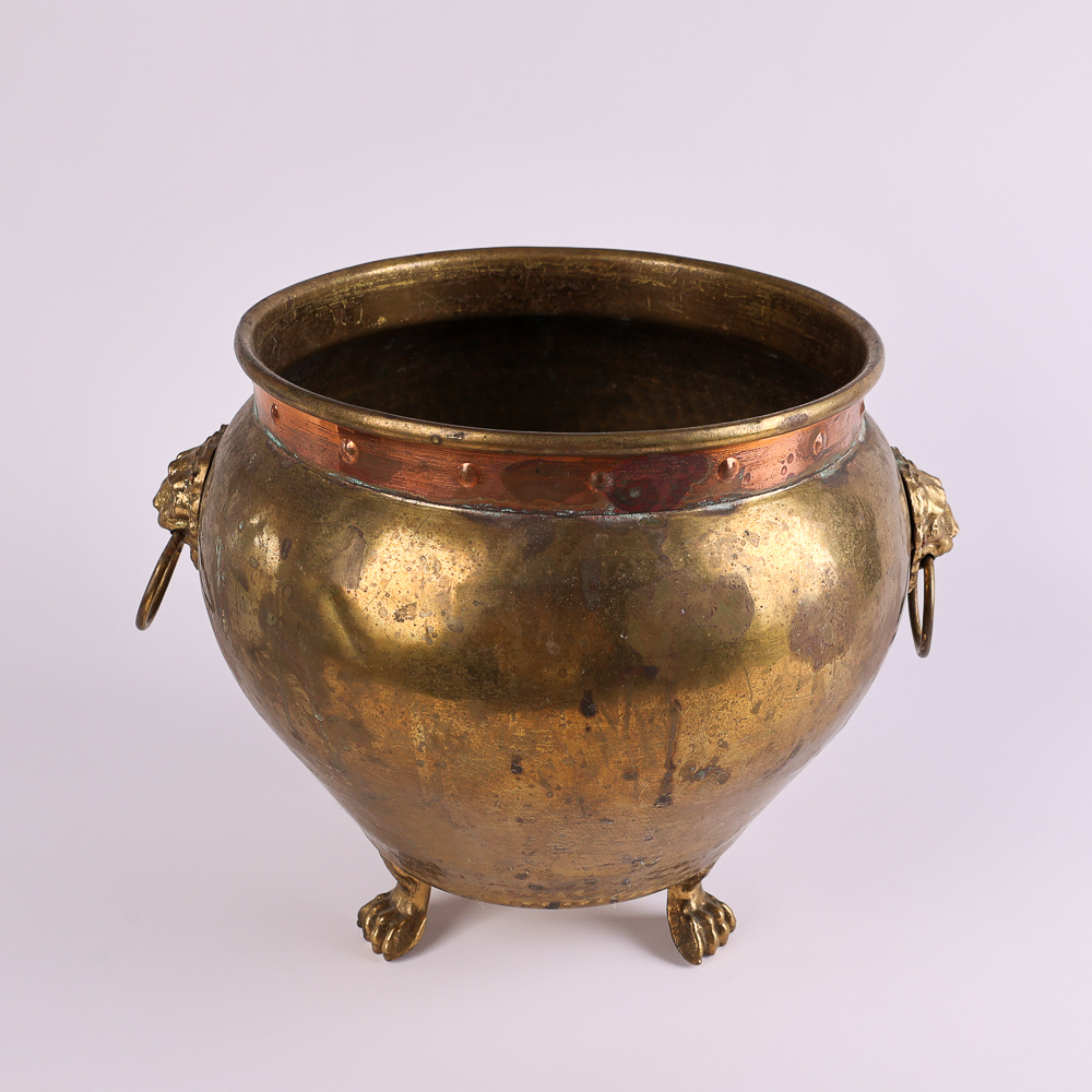 Vintage Metal Cauldron on Legs