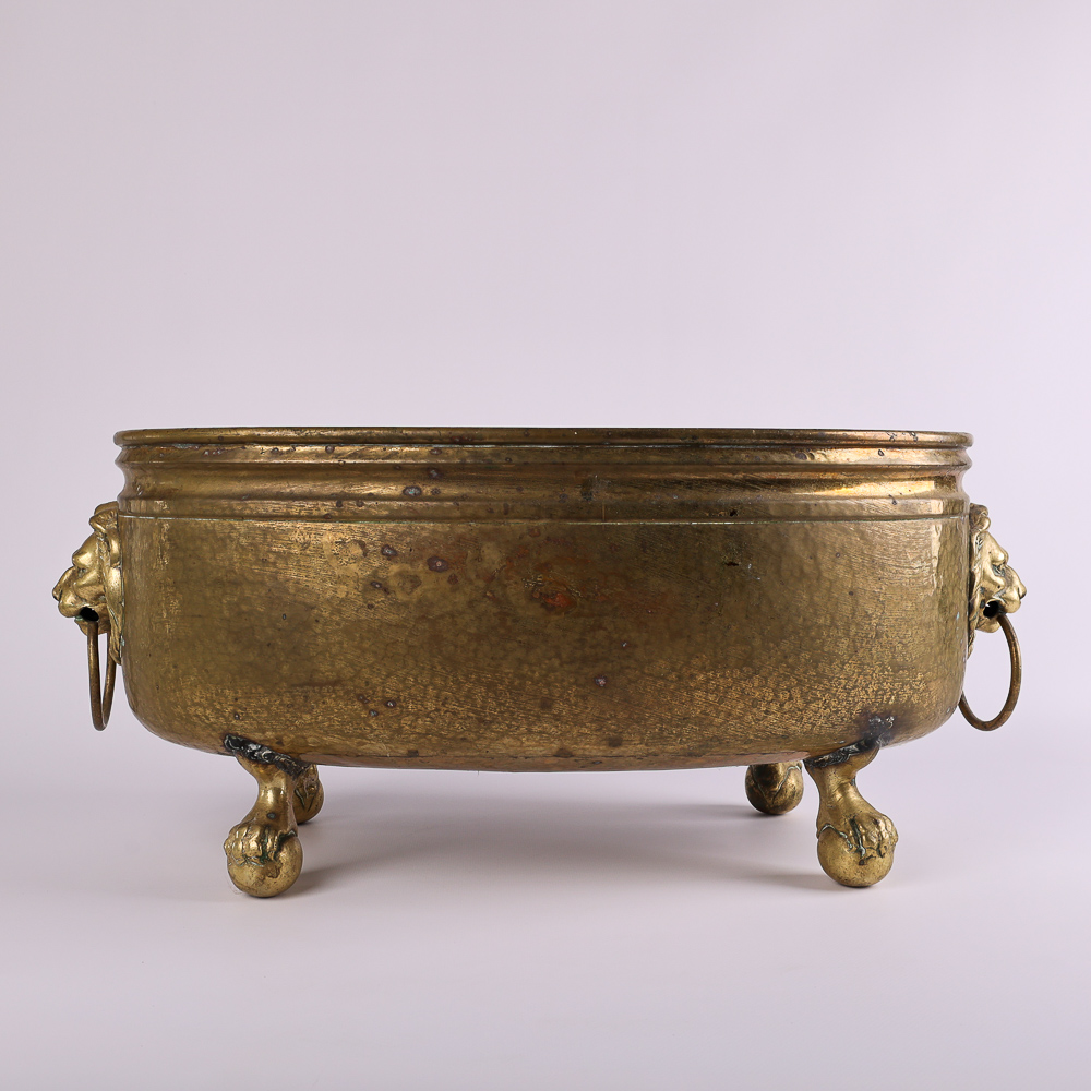 Vintage Metal Bowl on Legs