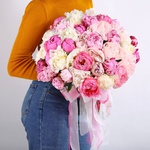 Bouquet of 51 peonies mix
