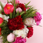 «Wildfield Bloom» is a bouquet of peonies and wheat М