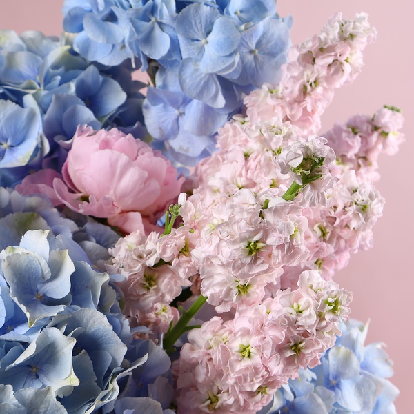 «Pastel Breeze» a bouquet of hydrangeas and peonies