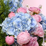«Pastel Breeze» a bouquet of hydrangeas and peonies