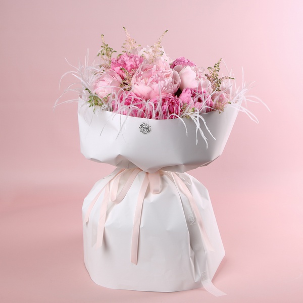 «First Ball» is a bouquet of peonies