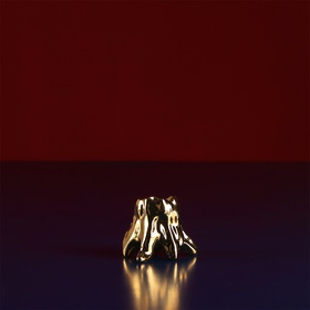 Candlestick "Stump" gold vintage