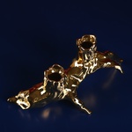 Candlestick "Snag" vintage gold