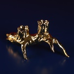 Candlestick "Snag" vintage gold