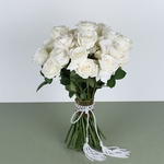Bouquet of 35 varietal white rose