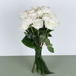 Bouquet of 15 varietal white rose