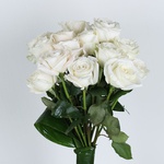 Bouquet of 15 varietal white rose