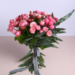 Bouquet of 15 Silva Pink roses