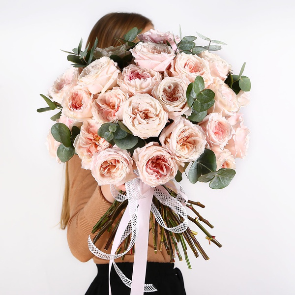 Bouquet of 35 roses David Austin