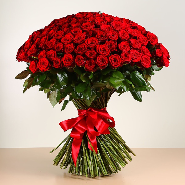 Bouquet of 201 red roses Marry Me