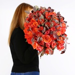 Bouquet of 51 roses Free Spirit