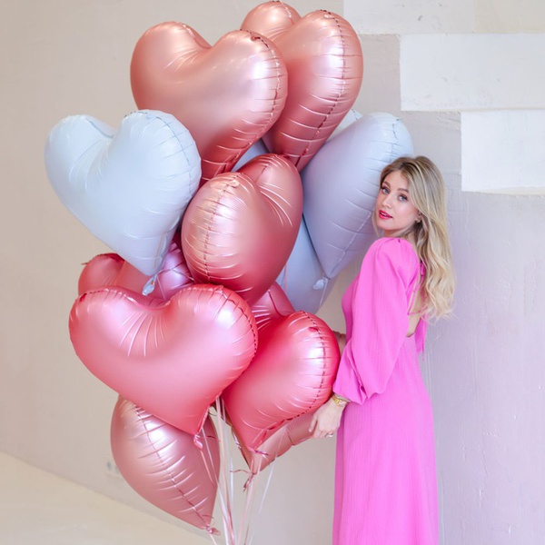An armful of balloons "Tricolor cloud" L