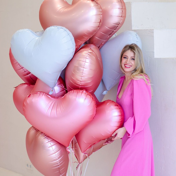 An armful of balloons "Tricolor cloud" L