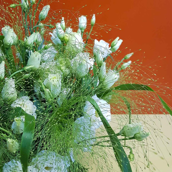 Field bouquet with eustoma