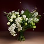 Bouquet with cymbidium branch